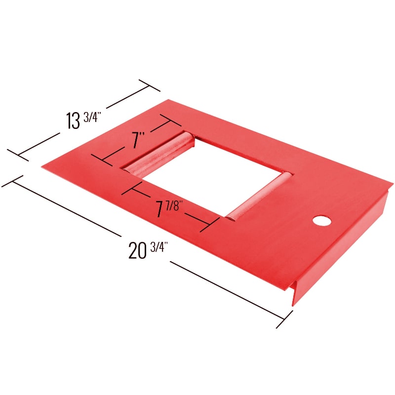 Black Widow Roller Plate for BW-PROLIFT-HD dimensions and measurements