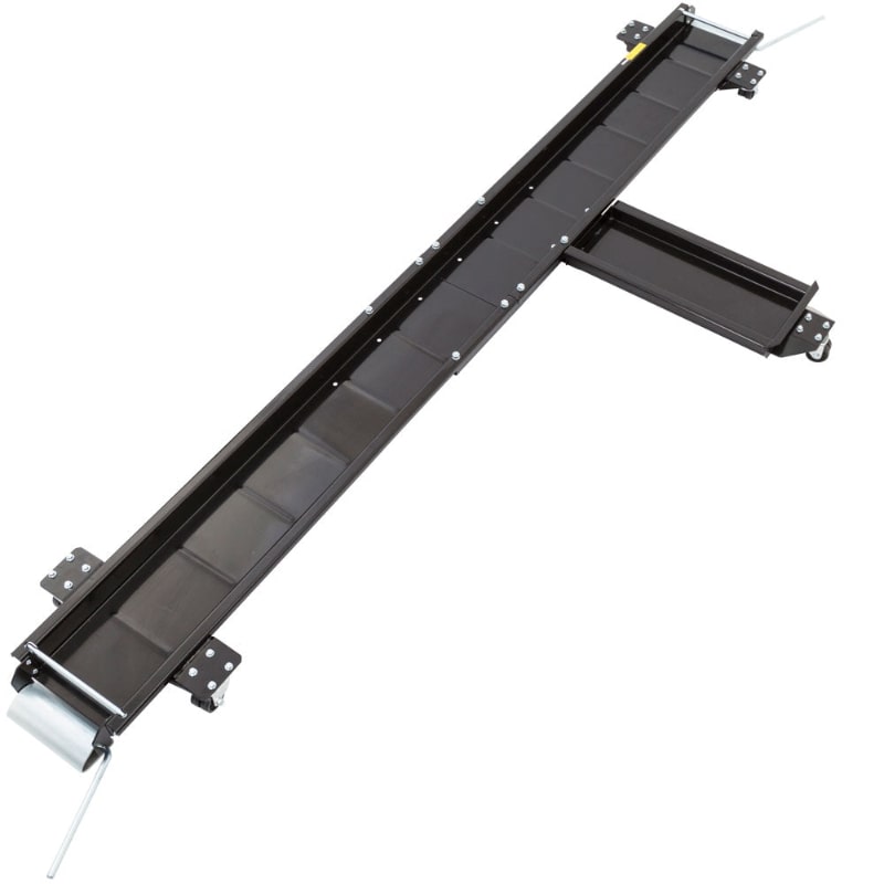 Black Widow Steel Cruiser and Chopper Motorcycle Dolly top view
