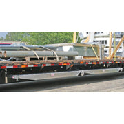 HD Ramps Bolt-On Semi-Trailer Loading Ramp Storage Brackets for One Ramp in use