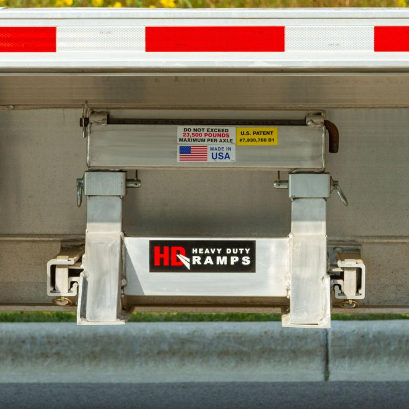 HD Ramps Bolt-On Semi-Trailer Ramp Stand Storage Brackets with ramp stand