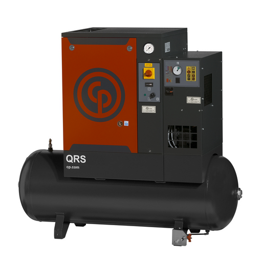 Chicago Pneumatic QRS 7.5 TMD-3 7.5 HP 3-Phase Rotary Screw Air Compressor with Dryer