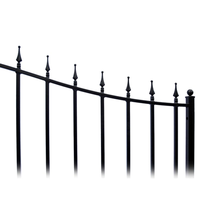 Aleko Steel Single Swing Driveway Gate - MUNICH Style - 12 x 6 Feet