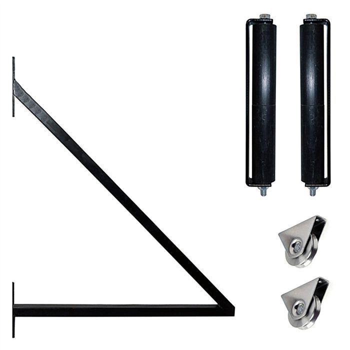 Aleko Automated Steel Sliding Driveway Gate and Gate Opener Complete Kit - LONDON Style - 18 x 6 Feet