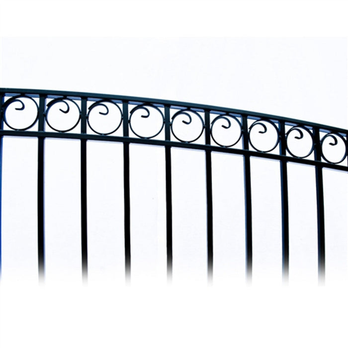 Aleko Steel Single Swing Driveway Gate - PARIS Style - 18 x 6 Feet