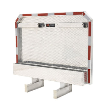 HD Ramps Diamond Plate Cab Rack with Full-Size Lower Chain Box and 22 ...