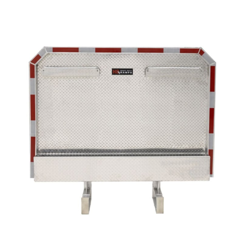 HD Ramps Diamond Plate Cab Rack front view
