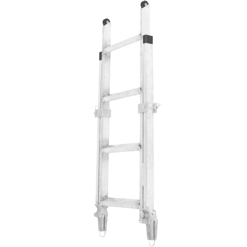 HD Ramps EZ Deck Step Semi-Trailer Step Ladder 48" when folded