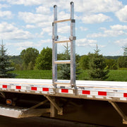 HD Ramps EZ Deck Step Semi-Trailer Step Ladder 48" when folded and attached to the trailer