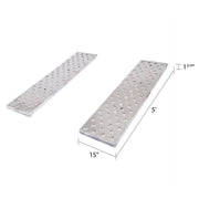 dimensions of the HD Ramps EZ Traction Aluminum Hook End Car Trailer Ramps 5'x15" 5,000 lbs Capacity 