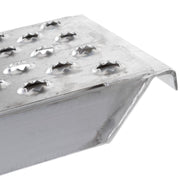 hook end of the HD Ramps EZ Traction Aluminum Hook End Car Trailer Ramps 7'10"x15" 5,000 lbs Capacity