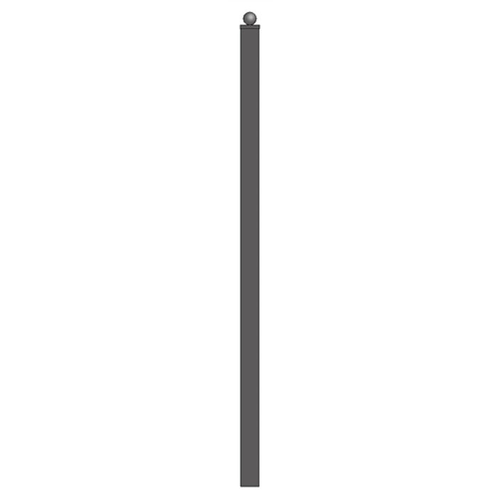 Aleko Fence Post - 7.5 Ft x 2.4 x 2.4 Inch