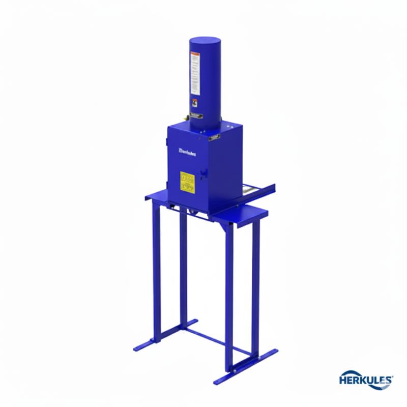 Herkules HCR1 Paint Can Crusher Air-Powered, 90% Waste Reduction