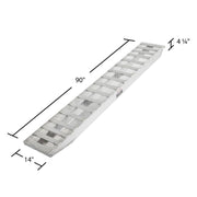 dimensions of the HD Ramps 7' 6" x 14" Aluminum Ramps Hook Ends
