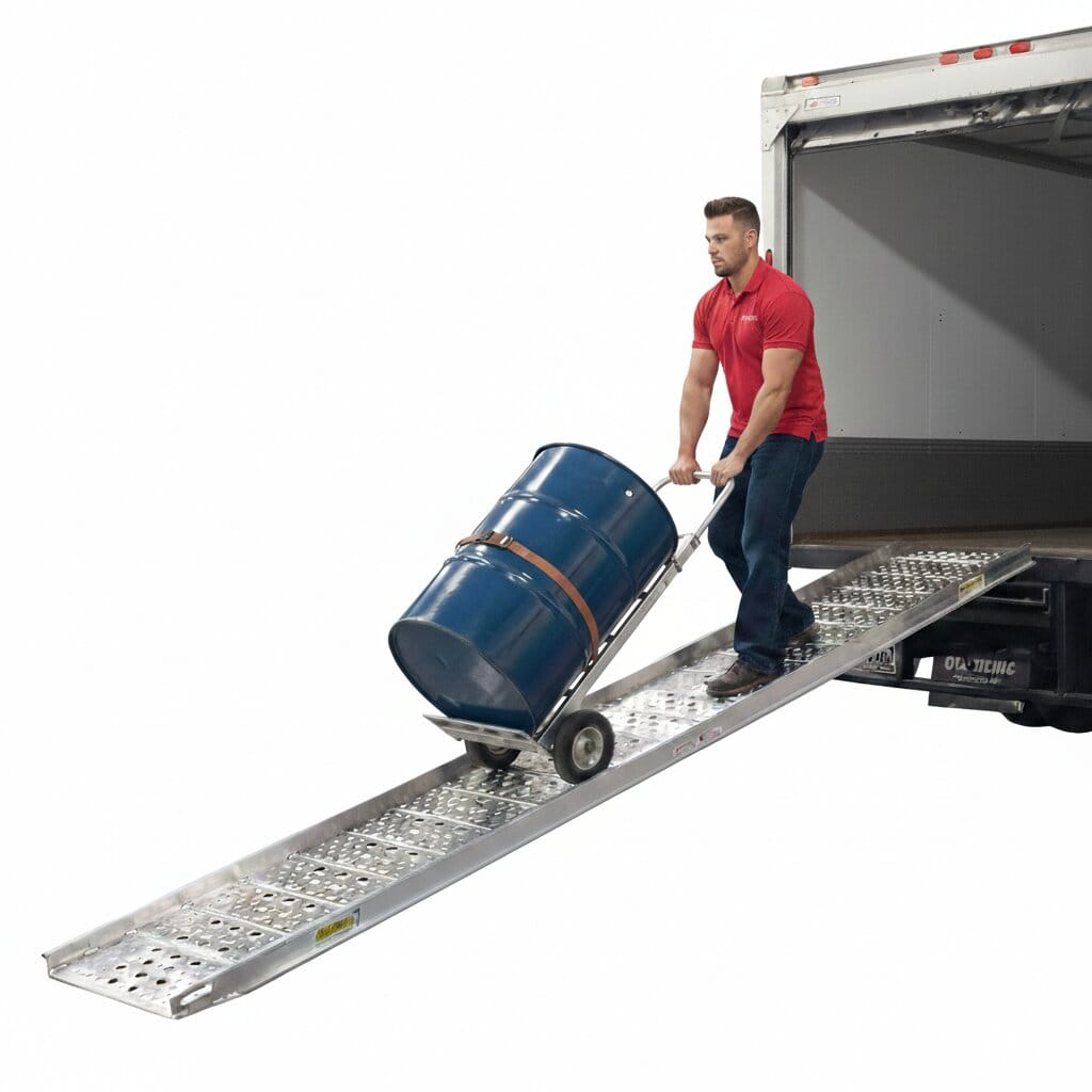 HD Ramps 16' Aluminum Slider Walk Ramp with Under-Truck Storage Bracke ...