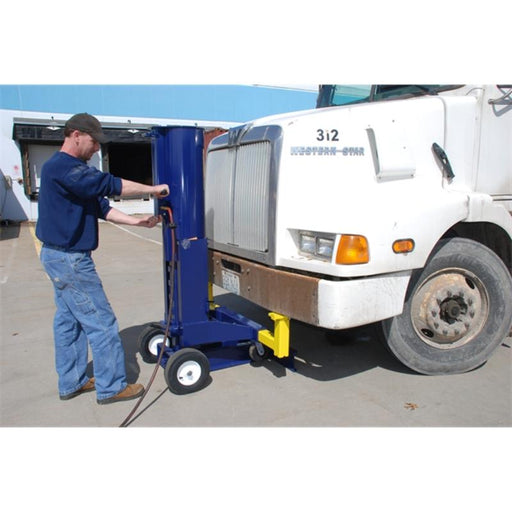 Hein-Werner HW93690 Air Operated End Lift 10 Ton Capacity Mobile Design is in use