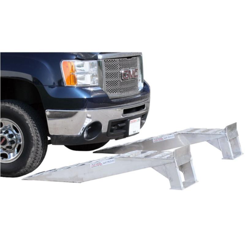 HD Ramps Heavy Duty Aluminum Truck Service Ramps with truck
