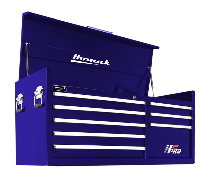 Homak 02056072 56" H2Pro 8-Drawer Top Chest - Rally Sport Blue