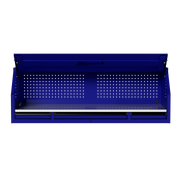 Homak 02072010 72" RS Pro Hutch with Power Strip and Stainless Steel Top - Rally Sport Blue