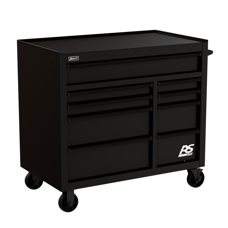 Homak 04004193 41" RS Pro 9-Drawer Roller Cabinet - angle view