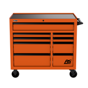 Homak 04004193 41" RS Pro 9-Drawer Roller Cabinet - Competition Orange