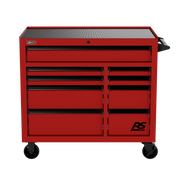 Homak 04004193 41" RS Pro 9-Drawer Roller Cabinet - Fury Red