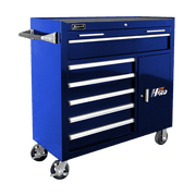 Homak 04041062 41" H2Pro 6-Drawer Roller Cabinet - Rally Sport Blue