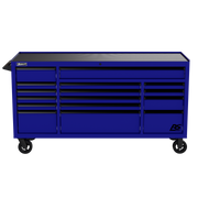 Homak 04072160 72" RS Pro 16-Drawer Roller Cabinet, 24" Deep - Rally Sport Blue