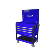 Homak 06043030 43" Big Dawg 3 Drawer Service Cart with Bottom Tray - Rally Sport Blue