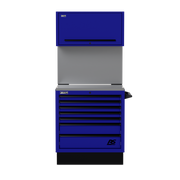 Homak CTS36001 36" CTS Centralized Tool Storage Set with Solid Backsplash - Rally Sport Blue