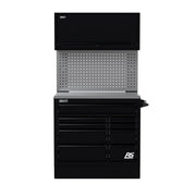 Homak CTS41002 41" CTS Centralized Tool Storage Set with Toolboard Backsplash - Midnight Black