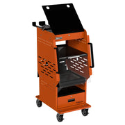 Homak DC17192402 TECH Diagnostic Charging Cart with Clore Battery Service Bundle - TECH cart angle view