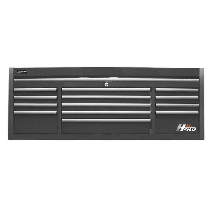 Homak HX02072151 72" HXL Pro 13-Drawer Top Chest - Midnight Black