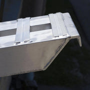 hook end of the HD Ramps Hook-End Heavy Equipment Ramps 12'x16" with 12,000 lbs Capacity