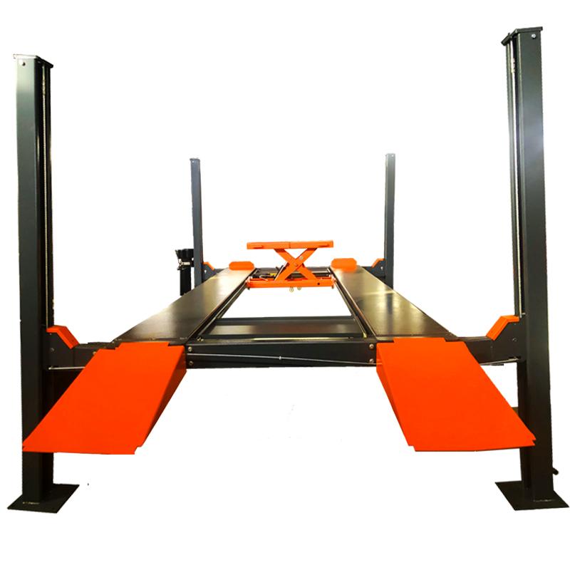 KATOOL KT-4H110 4-Post Vehicle Lift 11,000 lb Capacity, Jack Tray & Drip Trays Included