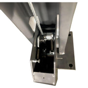 cable of the KATOOL KT-4H850 4-Post Car Lift 8,500 lb Capacity, Jack Tray, Drip Trays & Caster Kit Included