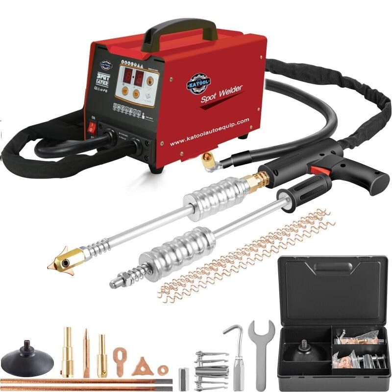 KATOOL KT-90E Body Spot Welder Dent Puller System Dual Gun 0.6+1.2 mm Welding Thickness