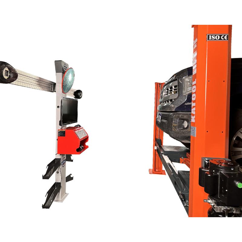 side view of the KATOOL KT-AV533 3D Wheel Alignment Machine High Precision Imaging Technology