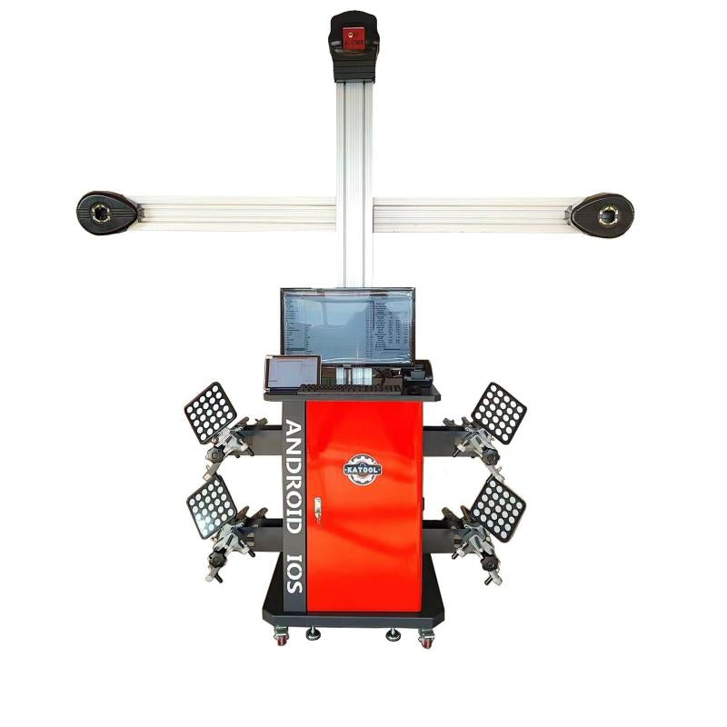 KATOOL AV9 Pro Fully Automatic Wheel Alignment Machine – Android 3D System with 5MP Cameras for Mobile, High-Precision Service
