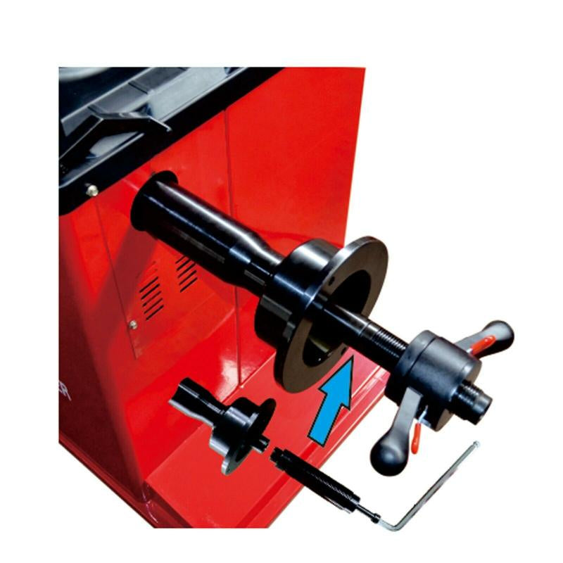 shaft of the KATOOL KT-B700 Wheel Balancer Professional ±1g Accuracy 880mm Max Wheel Diameter 0.25KW Motor 120V Power
