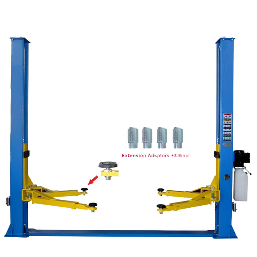 extension adaptors of the KATOOL KT-H105 Two Post Vehicle Lift 10,000 lbs Capacity
