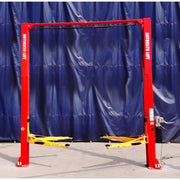 KATOOL KT-M120 2-Post Clear-Floor Vehicle Lift 12,000 lb Capacity, Overhead Beam, Manual Lock Release