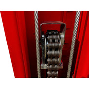 pulling cable of the KATOOL KT-M120 2-Post Clear-Floor Vehicle Lift 12,000 lb Capacity, Overhead Beam, Manual Lock Release