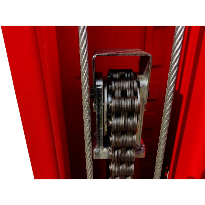pulling cable of the KATOOL KT-M120 2-Post Clear-Floor Vehicle Lift 12,000 lb Capacity, Overhead Beam, Manual Lock Release