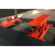 top view of the KATOOL KT-RJ50 Rolling Jack 5000 lb Capacity Air/Hydraulic Operated - Specifically designed for KATOOL Four-Post Lifts