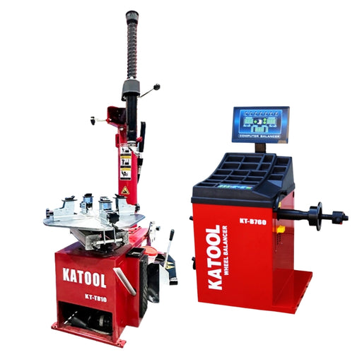 KATOOL KT-T810 & KT-B760 Tire Changer & Wheel Balancer Combo 2.0HP Changer