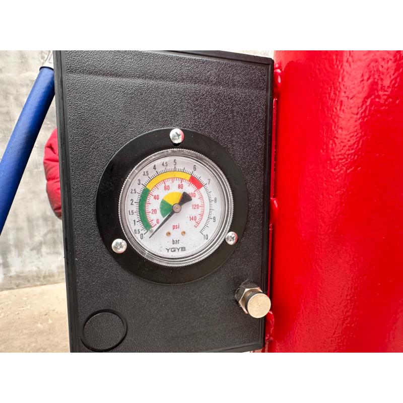 air pressure gauge of the KATOOL KT-T810 Wheel Clamp Tire Changer Machine Professional Grade with 41" Max Wheel Diameter
