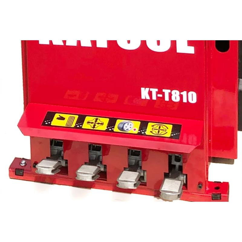 pedal control of the KATOOL KT-T810 Wheel Clamp Tire Changer Machine Professional Grade with 41" Max Wheel Diameter