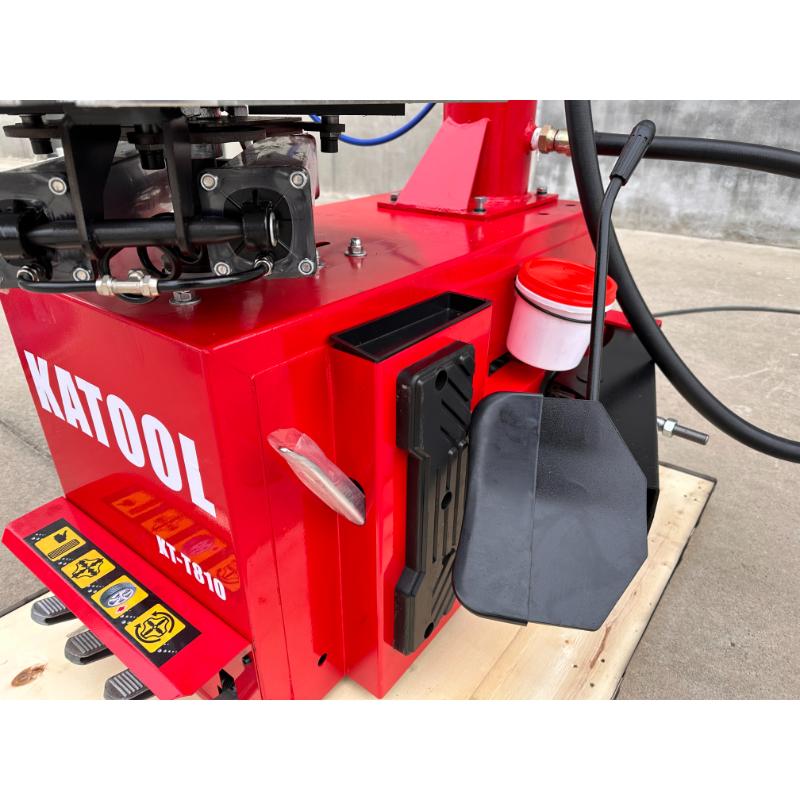 right side view of the KATOOL KT-T810 Wheel Clamp Tire Changer Machine Professional Grade with 41" Max Wheel Diameter