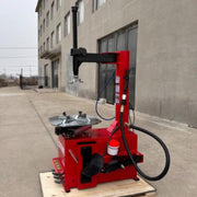 side view of the KATOOL KT-T810 Wheel Clamp Tire Changer Machine Professional Grade with 41" Max Wheel Diameter
