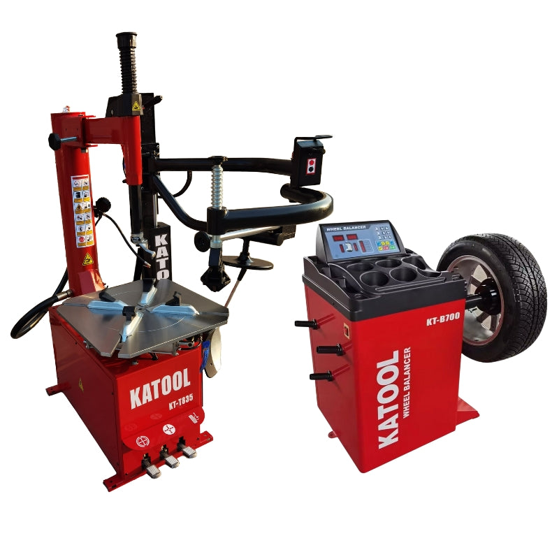 KATOOL KT-T835 & KT-B700 Tire Changer and Wheel Balancer Combo 41" Max Diameter